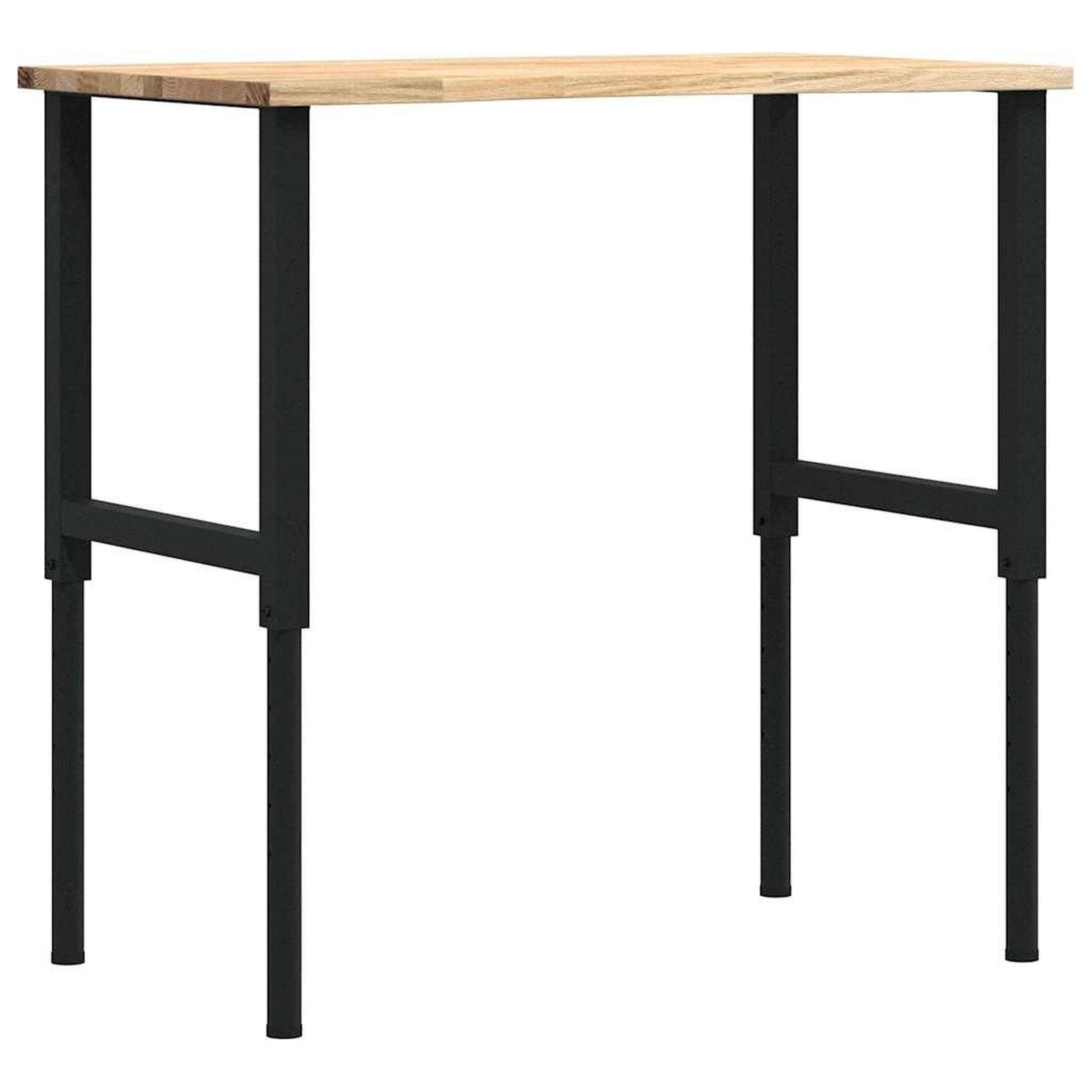 Voir la diapositive 2 : VIDAXL Etabli 100x60x(71,5-98) cm bois de chene massif