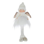 Paris Prix Statuette Déco Ange  Bonnet  42cm Blanc