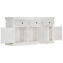 Voir la diapositive 3 : VIDAXL Buffet Blanc 140x40x74 cm Bois de manguier massif