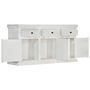 Voir la diapositive 3 : VIDAXL Buffet Blanc 140x40x74 cm Bois de manguier massif