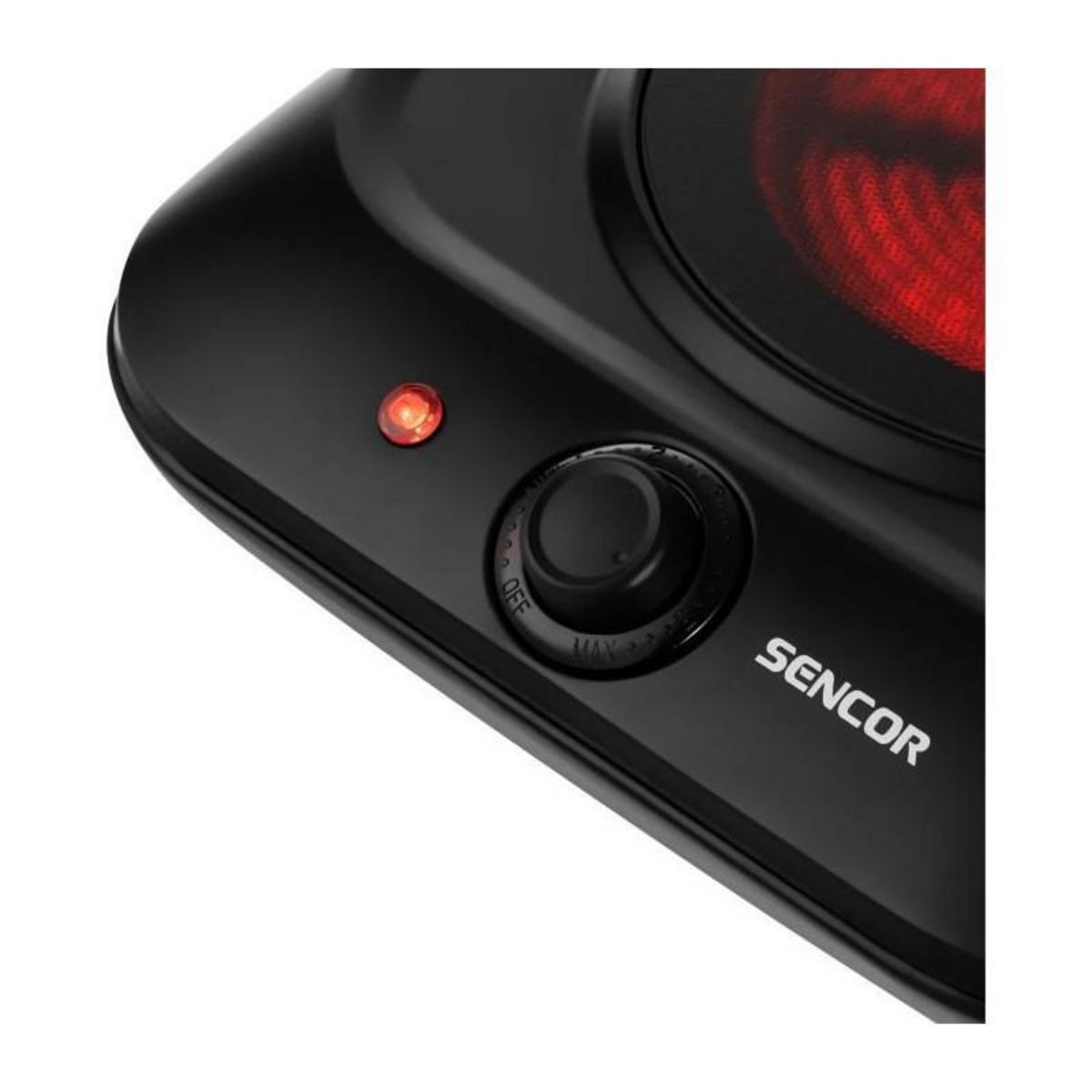 SENCO Plaque de cuisson infrarouge - SENCOR - SCP 1763BK - 1200 W - 1 foyer - Noir