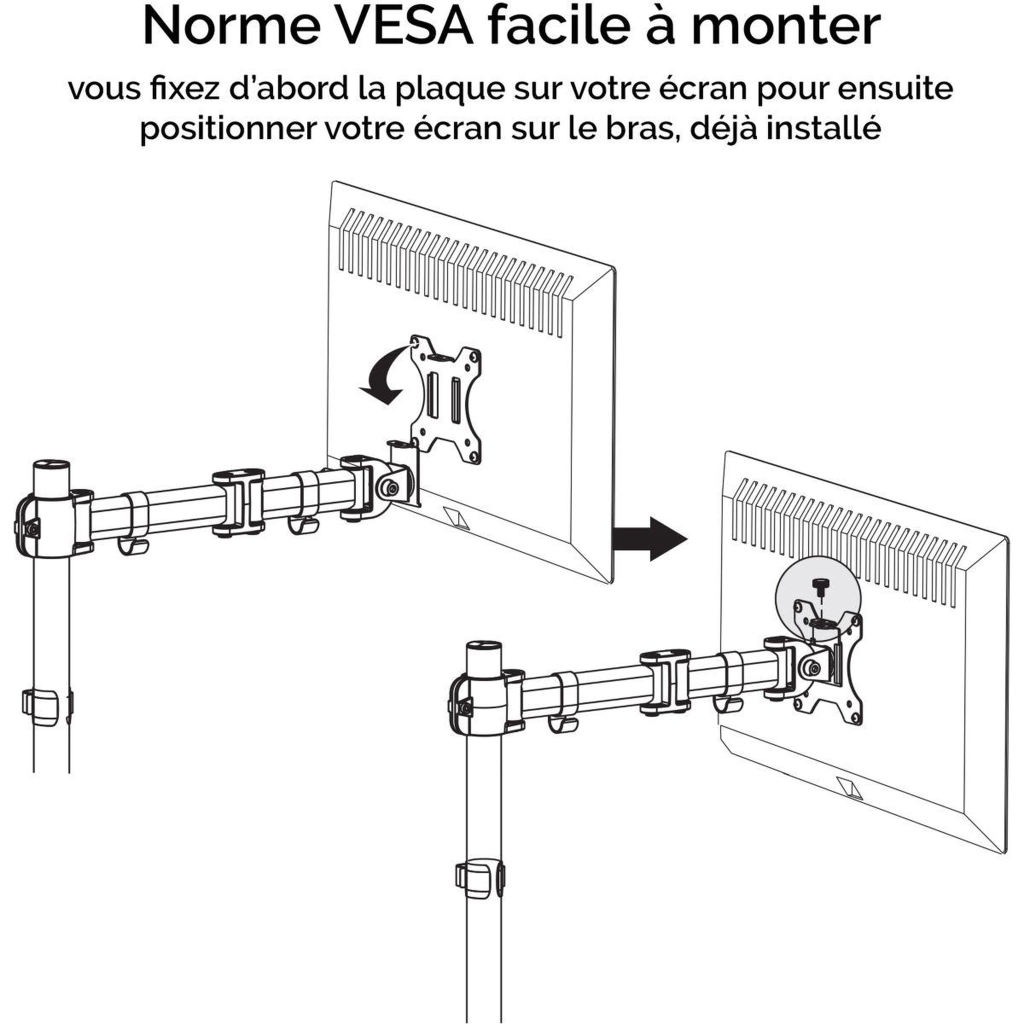 Voir la diapositive 5 : Fellowes Support écran pc support reflex double