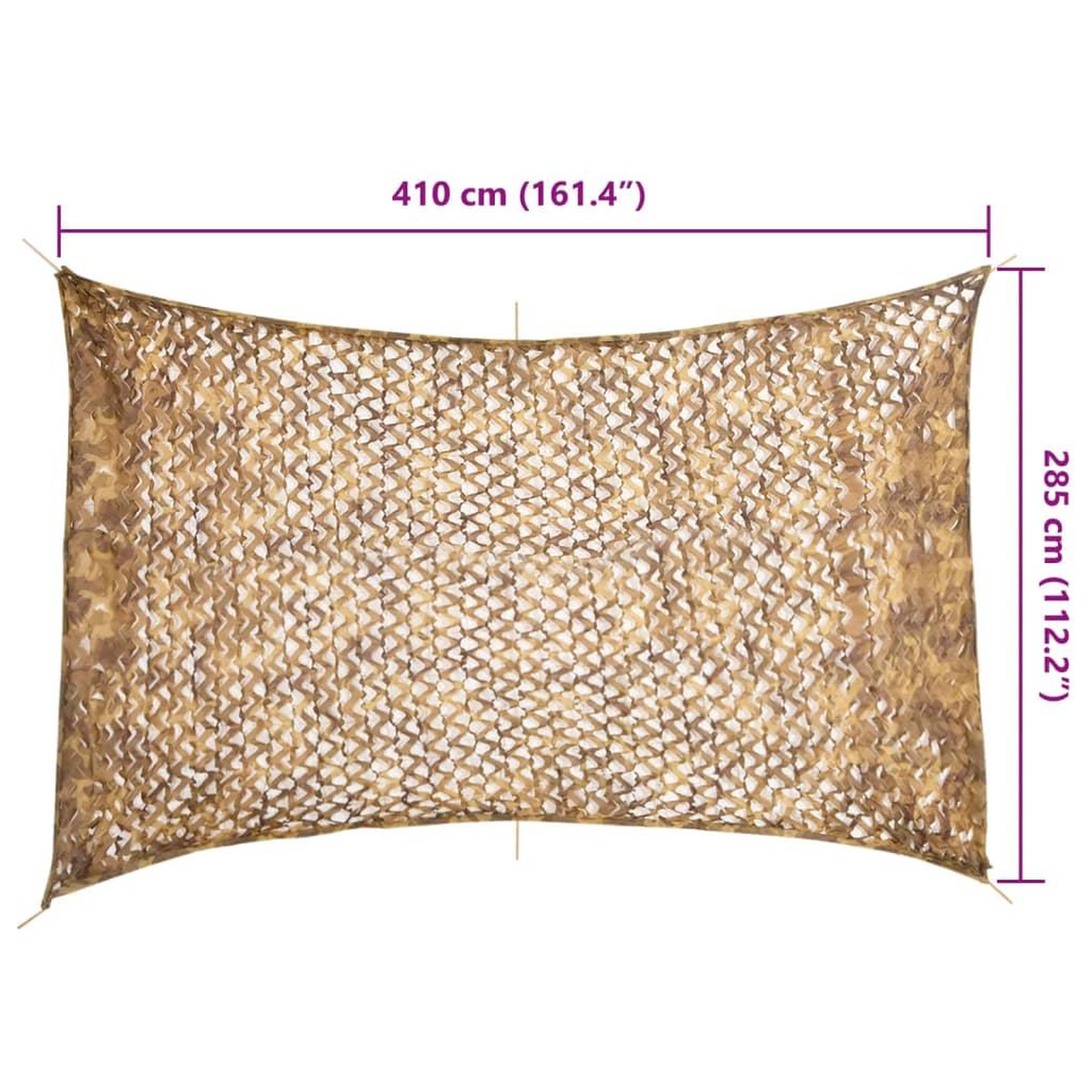 Voir la diapositive 6 : VIDAXL Filet de camouflage avec sac de rangement 410x285 cm sable