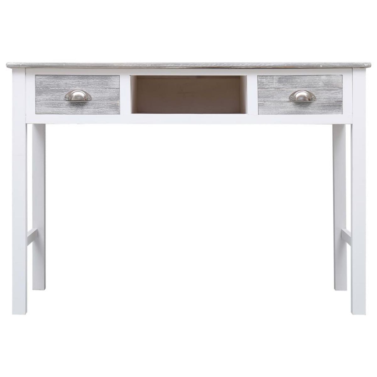 VIDAXL Bureau Gris 110x45x76 cm Bois