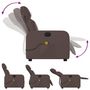 Voir la diapositive 5 : VIDAXL Fauteuil de massage inclinable Marron Similicuir