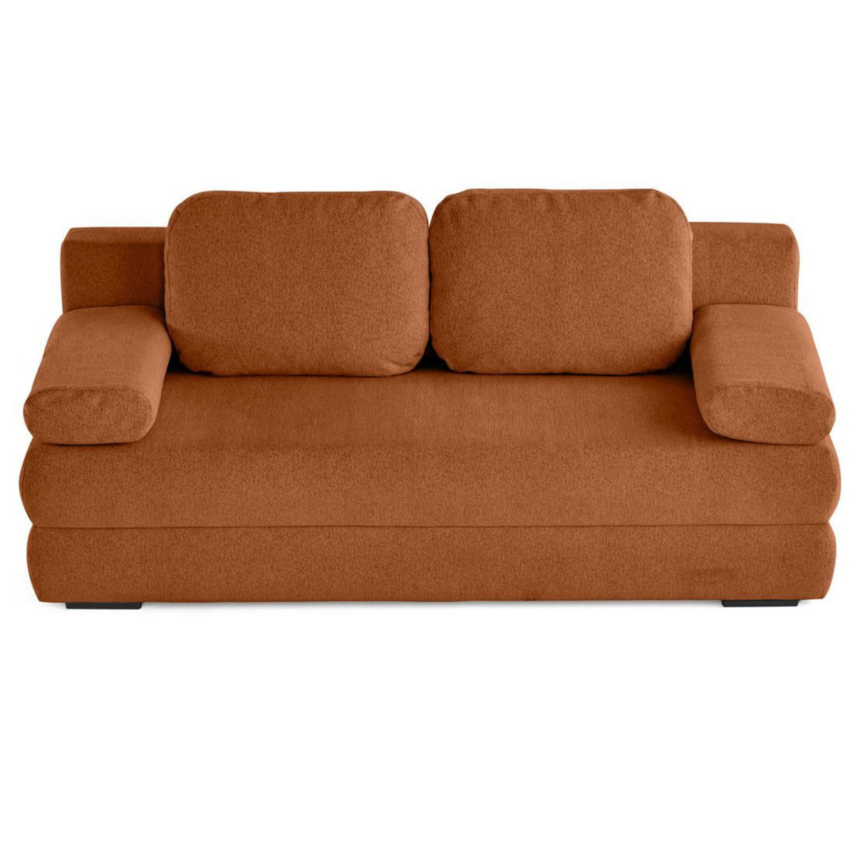 BEST MOBILIER Nora - canapé 3 places convertible avec coffre en tissu texturé