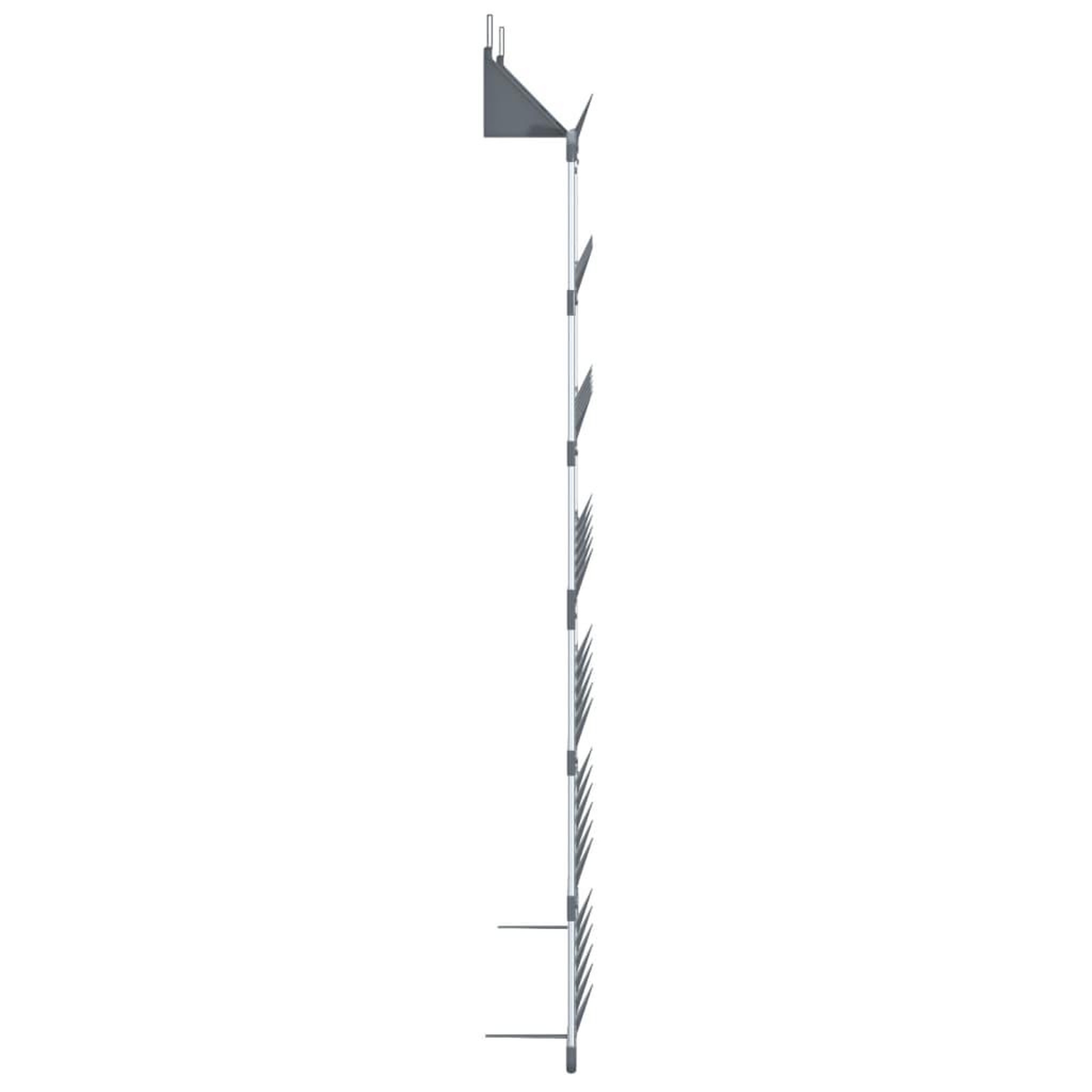 Voir la diapositive 4 : VIDAXL Etagere a chaussures suspendue argente 66x13x139 cm