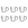 Voir la diapositive 1 : SECRET DE GOURMET Lot de 6 Mugs en Verre  Nala  30cl Transparent