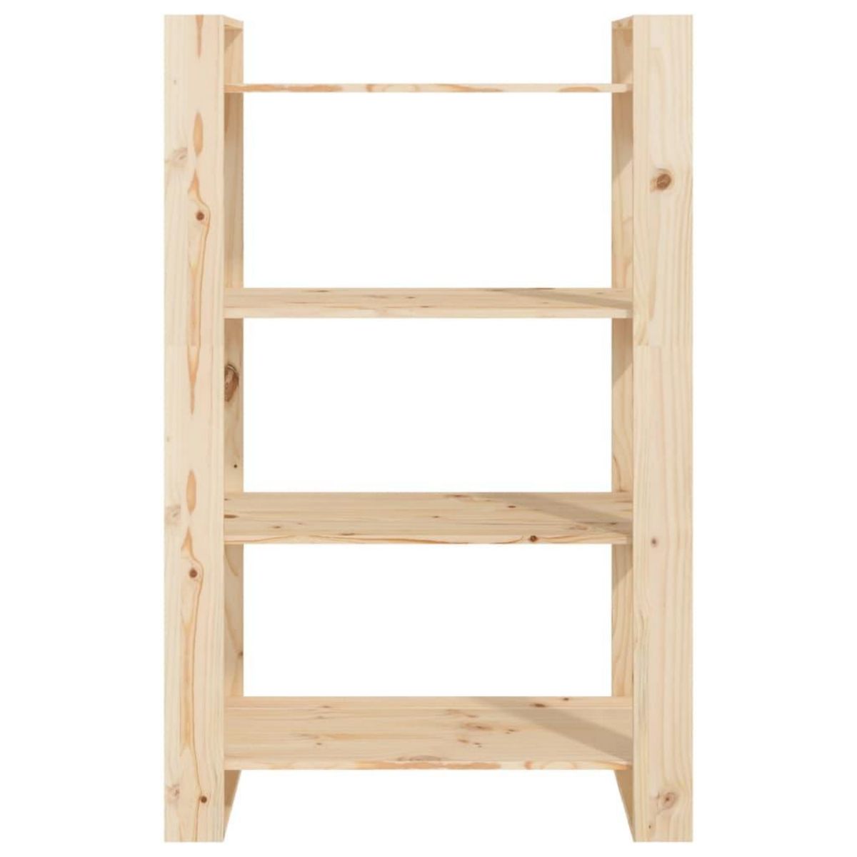 VIDAXL Bibliotheque/Separateur de piece 80x35x125 cm Pin massif