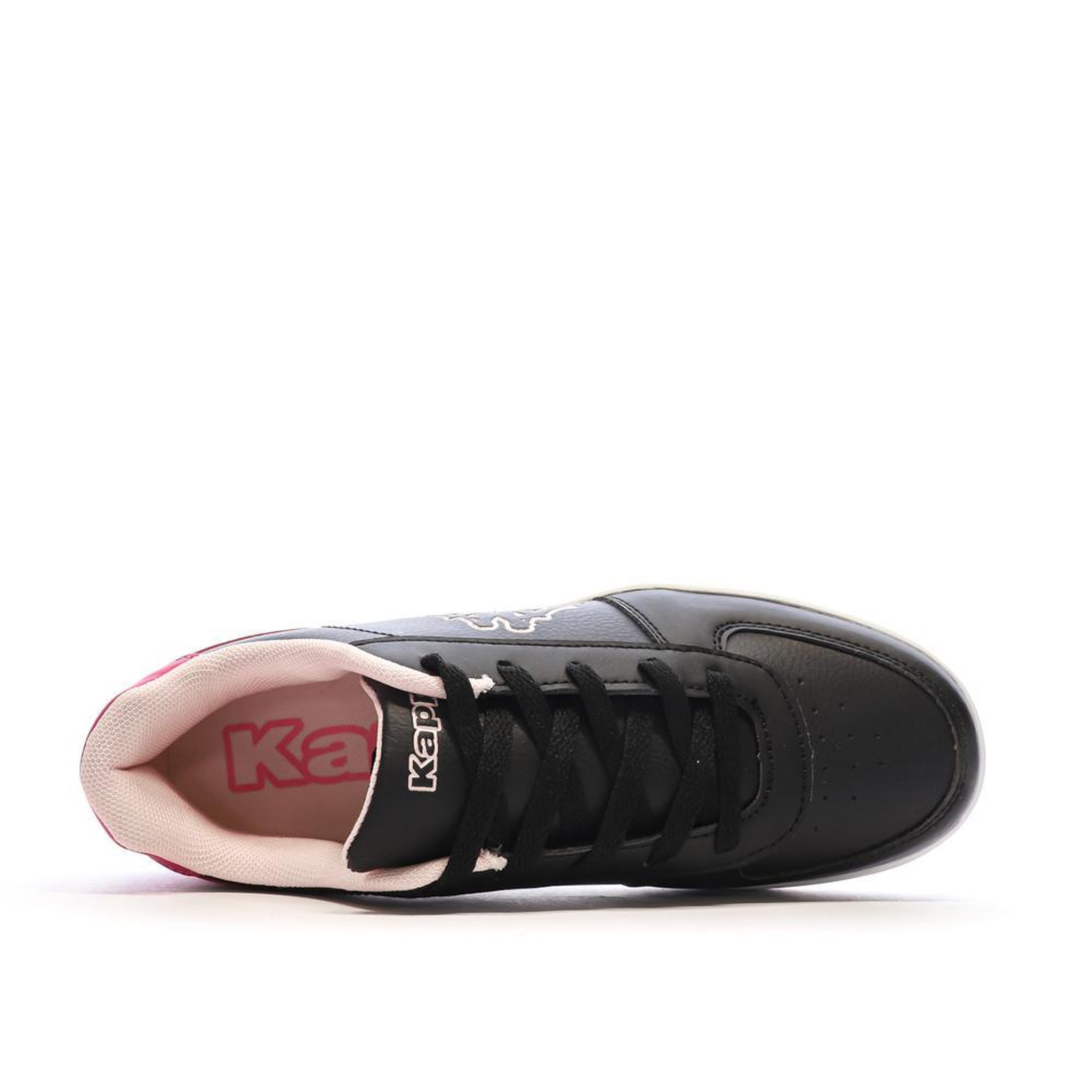 Voir la diapositive 4 : KAPPA Baskets Noir/Rose Fille KAPPA Malone Lace