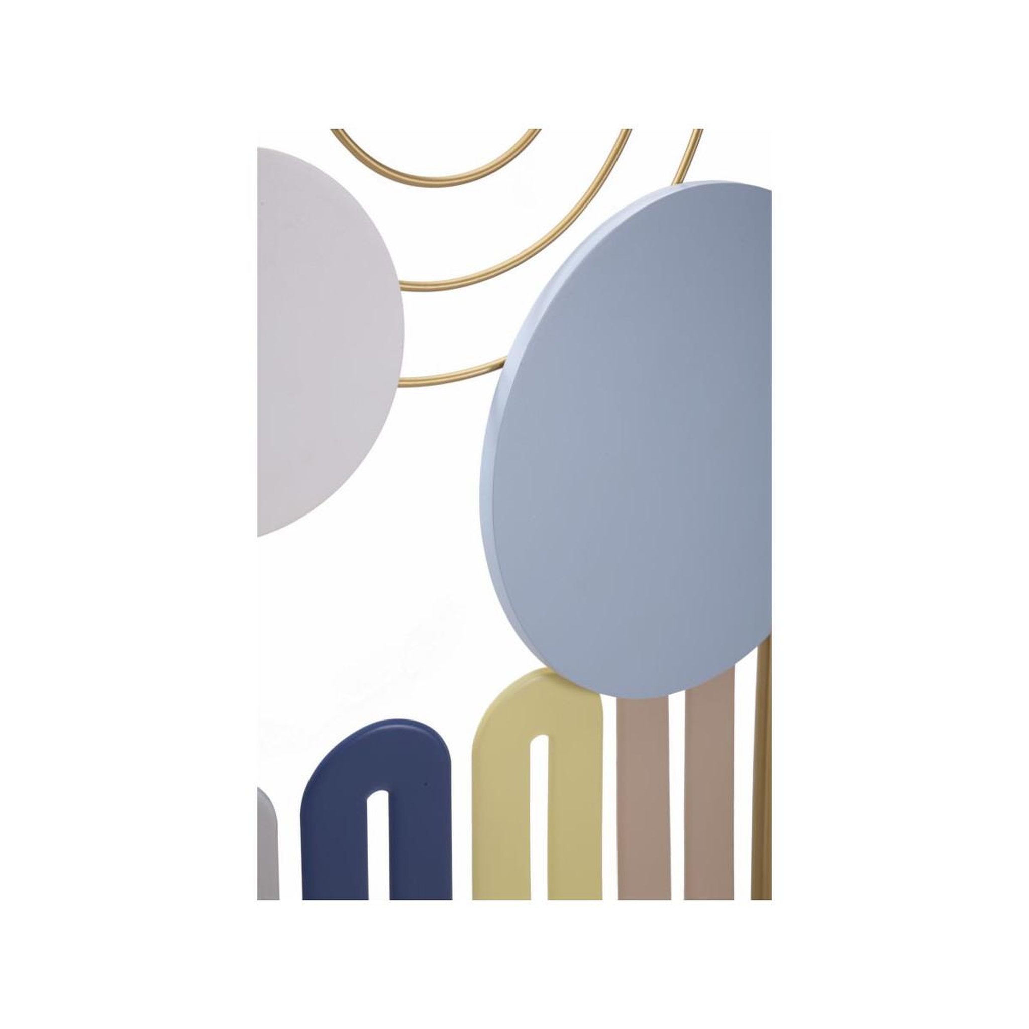 Voir la diapositive 3 : Paris Prix Décoration murale encadrée en métal  colorful  84cm multicolore