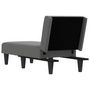 Voir la diapositive 5 : VIDAXL Chaise longue gris fonce tissu