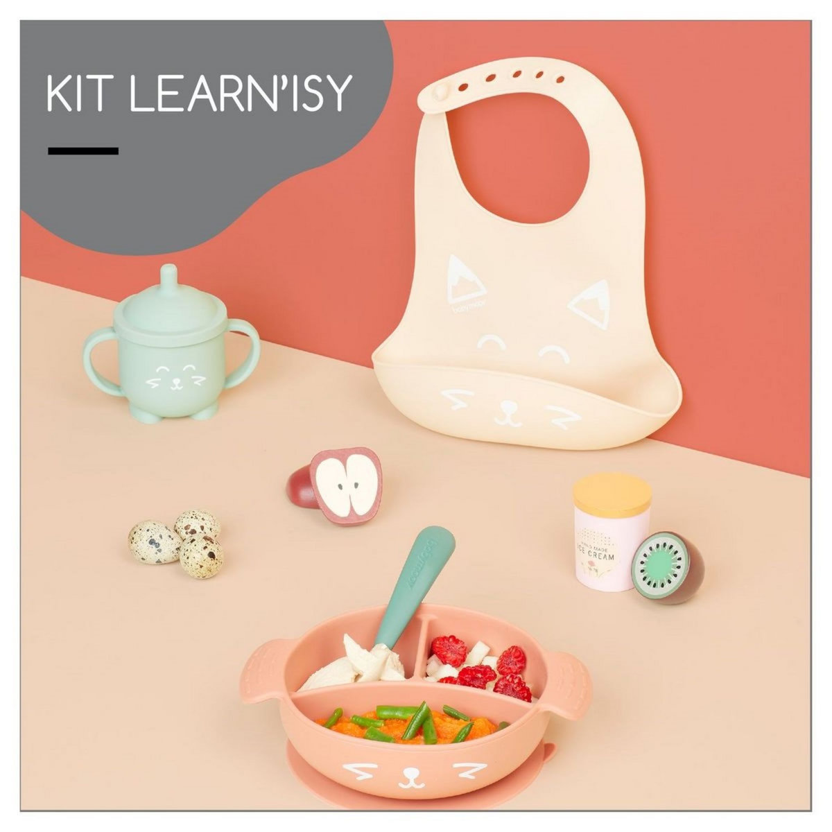 BABYMOOV Kit  repas LEARN'ISY 4 pièces