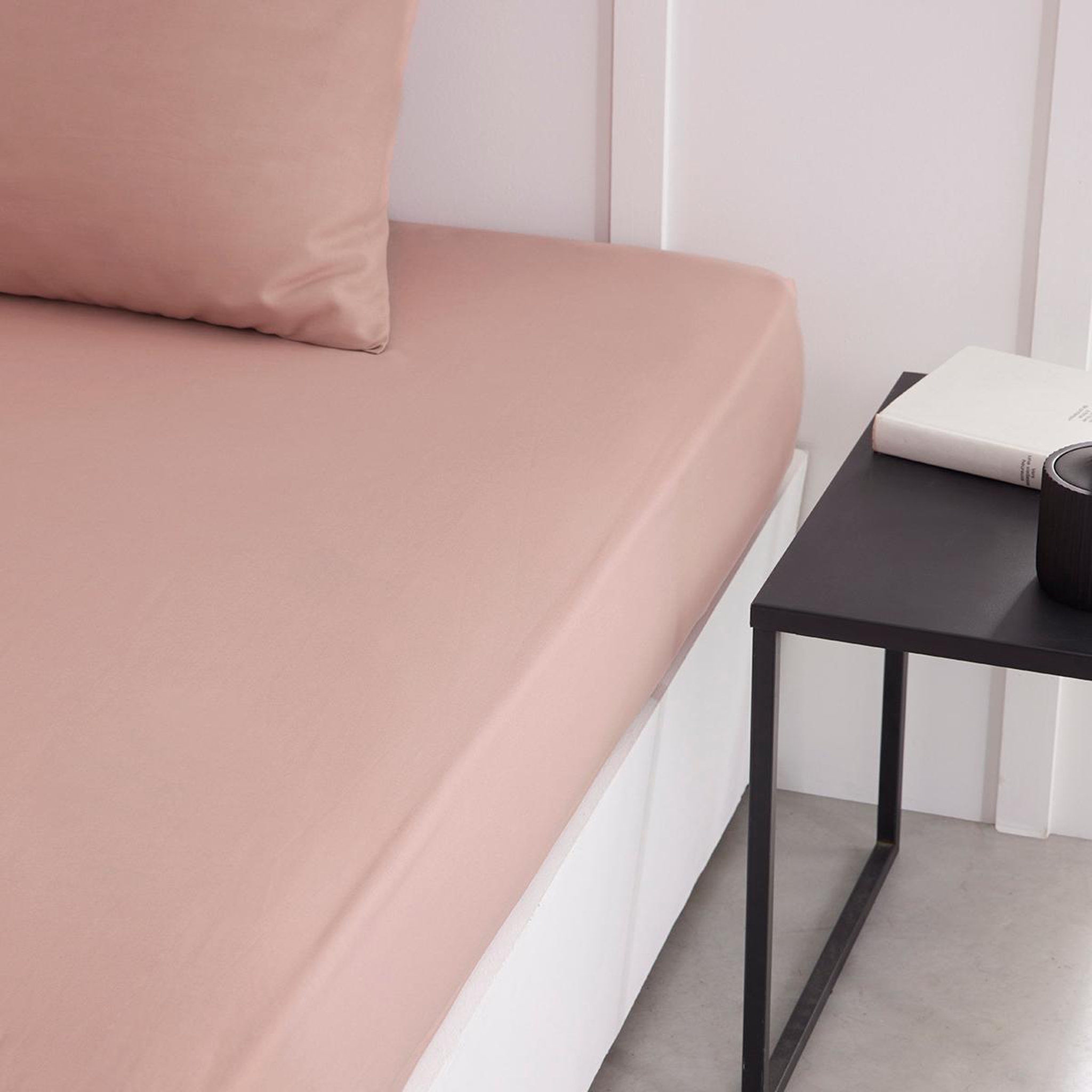 Voir la diapositive 3 : TODAY Drap housse uni en Coton 57 fils ESSENTIAL 