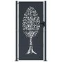 Voir la diapositive 3 : VIDAXL Portail de jardin anthracite 105x205cm acier conception d'arbre