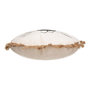 Voir la diapositive 2 : ATMOSPHERA Coussin rond lion franges 38 cm