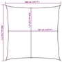 Voir la diapositive 6 : VIDAXL Voile d'ombrage 160 g/m^2 Orange 3,6x3,6 m PEHD