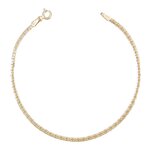 L'ATELIER D'AZUR Bracelet Or Jaune Maille Haricot - Femme