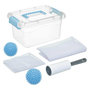 Voir la diapositive 1 : FIVE Kit à Linge 6 Pièces  Maldon  25cm Bleu