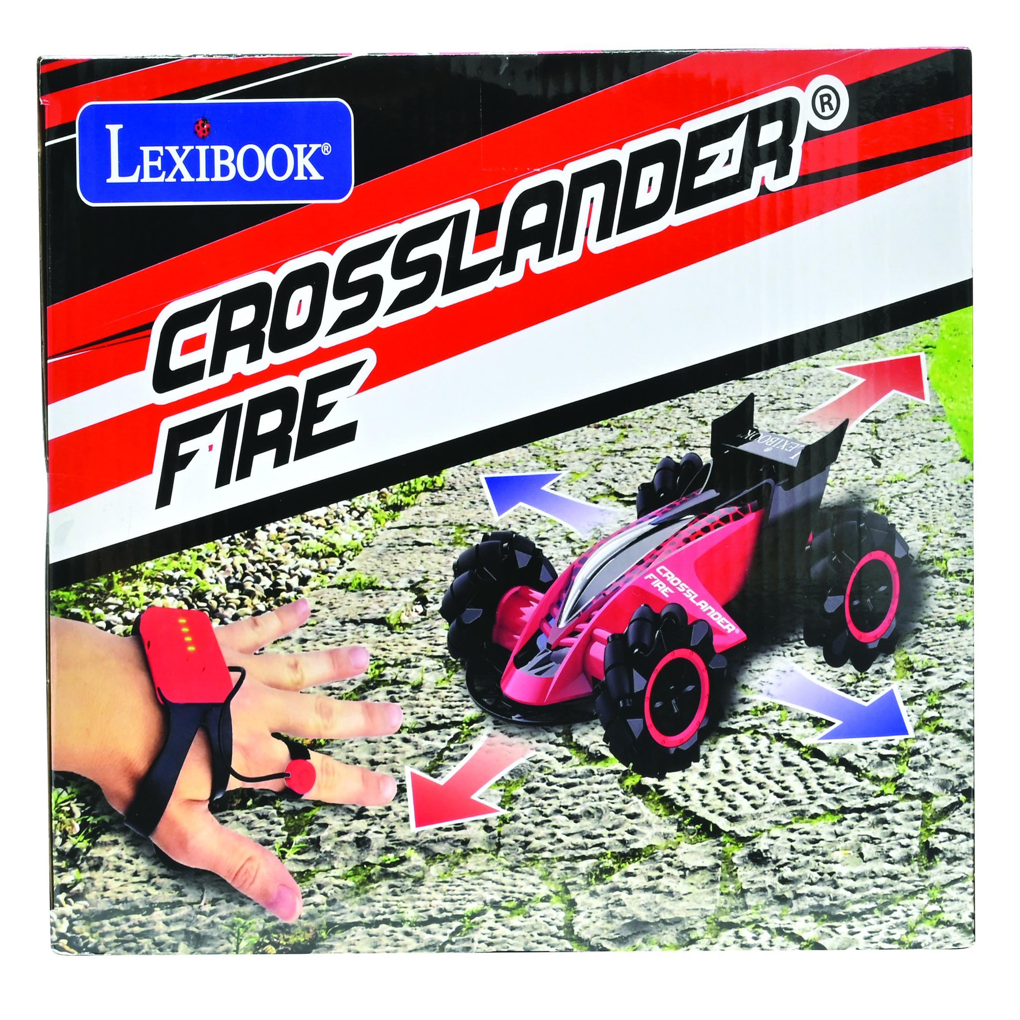 Voir la diapositive 6 : Lexibook Crosslander Fire – Voiture télécommandée tout-terrain rechargeable