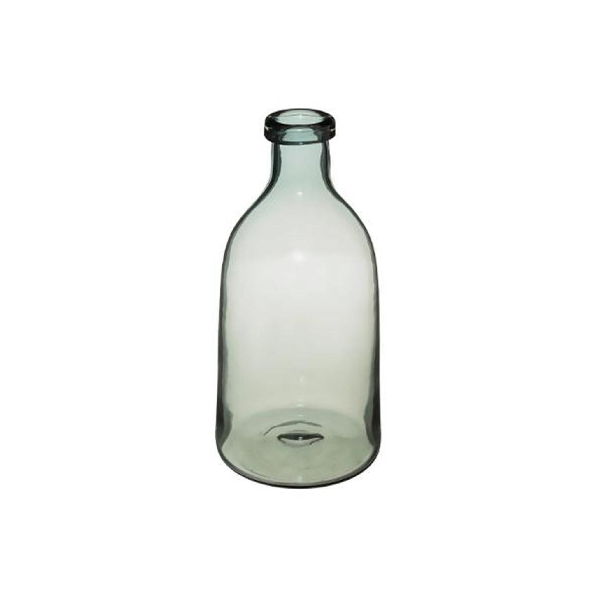 ATMOSPHERA Vase design en verre  green house  29cm gris