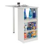 Voir la diapositive 5 : Table comptoir de cuisine avec rangement à rideau L130cm LUCK