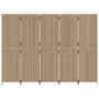 Voir la diapositive 5 : VIDAXL Cloison de separation 5 panneaux beige resine tressee