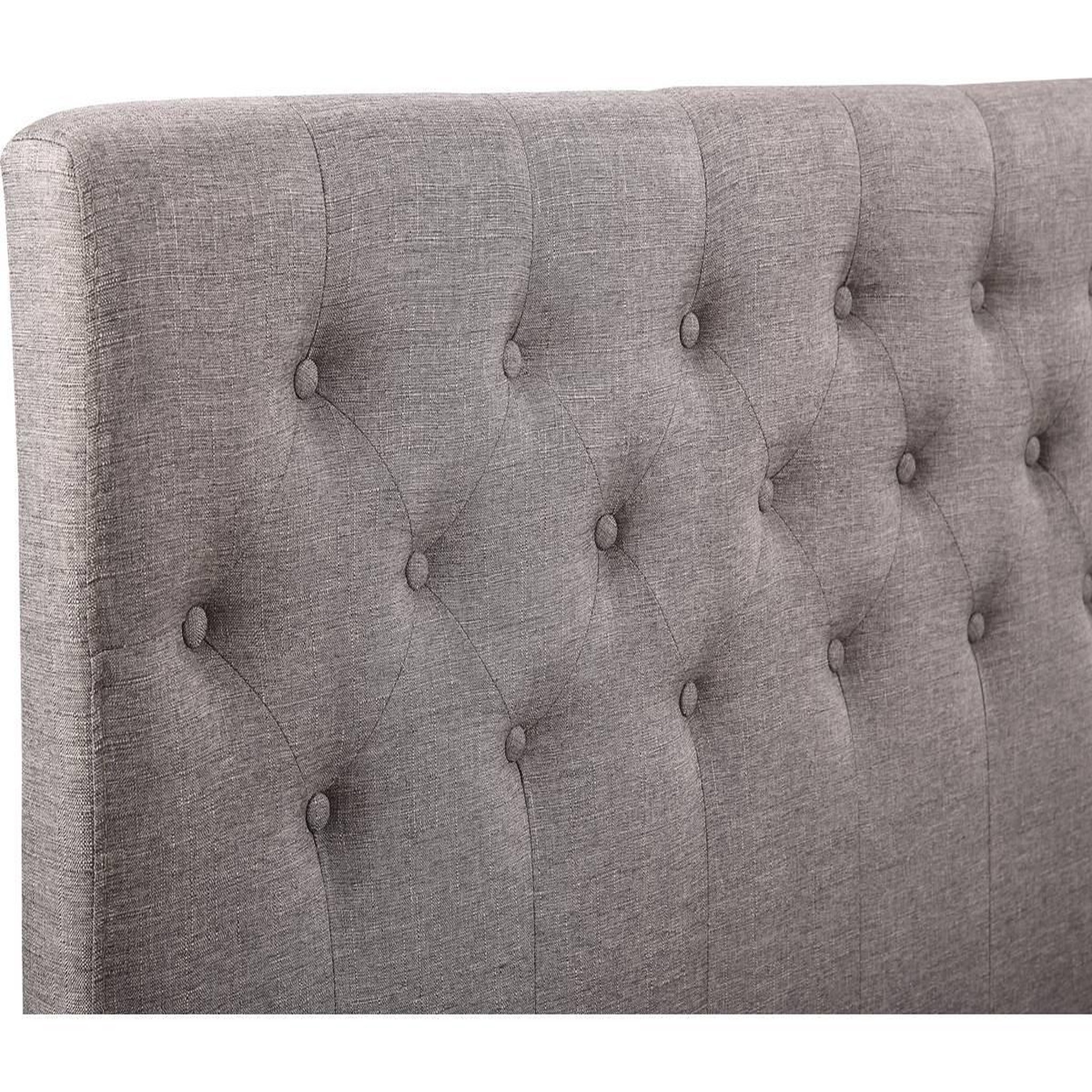 Voir la diapositive 4 : Habitat et Jardin Lit  emmy  - 160 x 200 cm - taupe