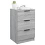 Voir la diapositive 4 : VIDAXL Tables de chevet 2 pcs Sonoma gris 40x36x65 cm