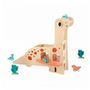 Voir la diapositive 1 : Juratoys-Janod DINO - Garage Dino en bois