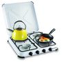 Voir la diapositive 2 : Kemper Plaque de cuisson gaz portable 4 feux 4650 W blanc laqué KEMPER