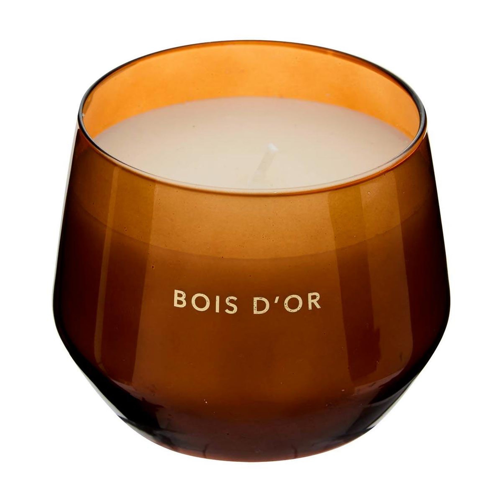 ATMOSPHERA Bougie parfumée en verre  glowy  300g bois d'or