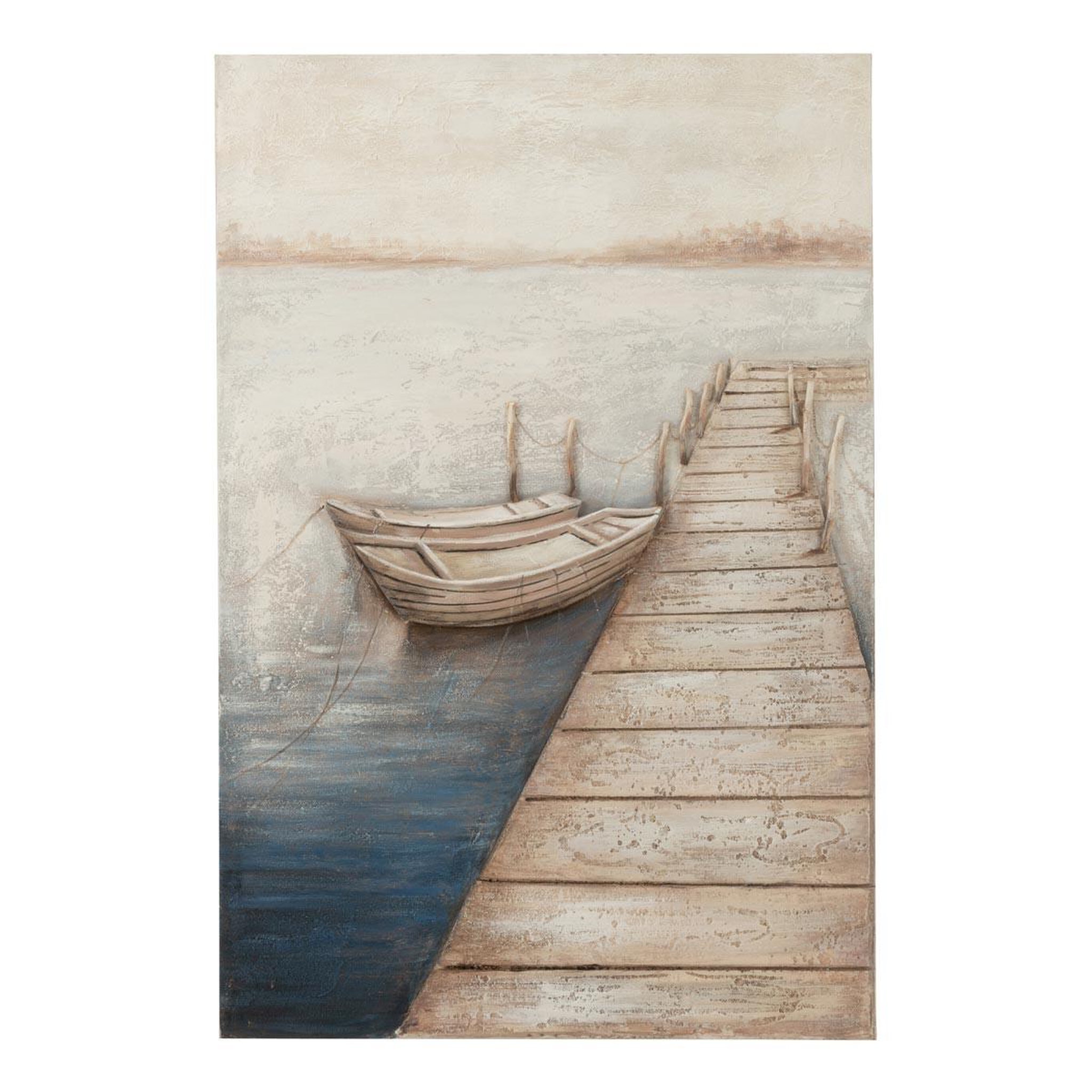 J-LINE Toile peinture déco  mog  80x120cm multicolore