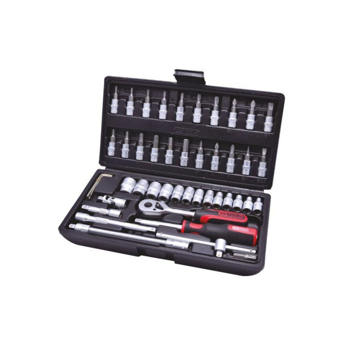Ks Tools Coffret de douilles F6 KS TOOLS Chromemat - 1/4  - 47 pcs - 917.0648
