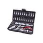 Voir la diapositive 4 : Ks Tools Coffret de douilles F6 KS TOOLS Chromemat - 1/4  - 47 pcs - 917.0648