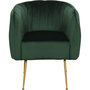 Voir la diapositive 2 : Habitat et Jardin Fauteuil en velours  Diana  - 1 place - Vert