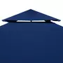 VIDAXL Toile superieure de belvedere 2 niveaux 310 g/m^2 4x3 m Bleu