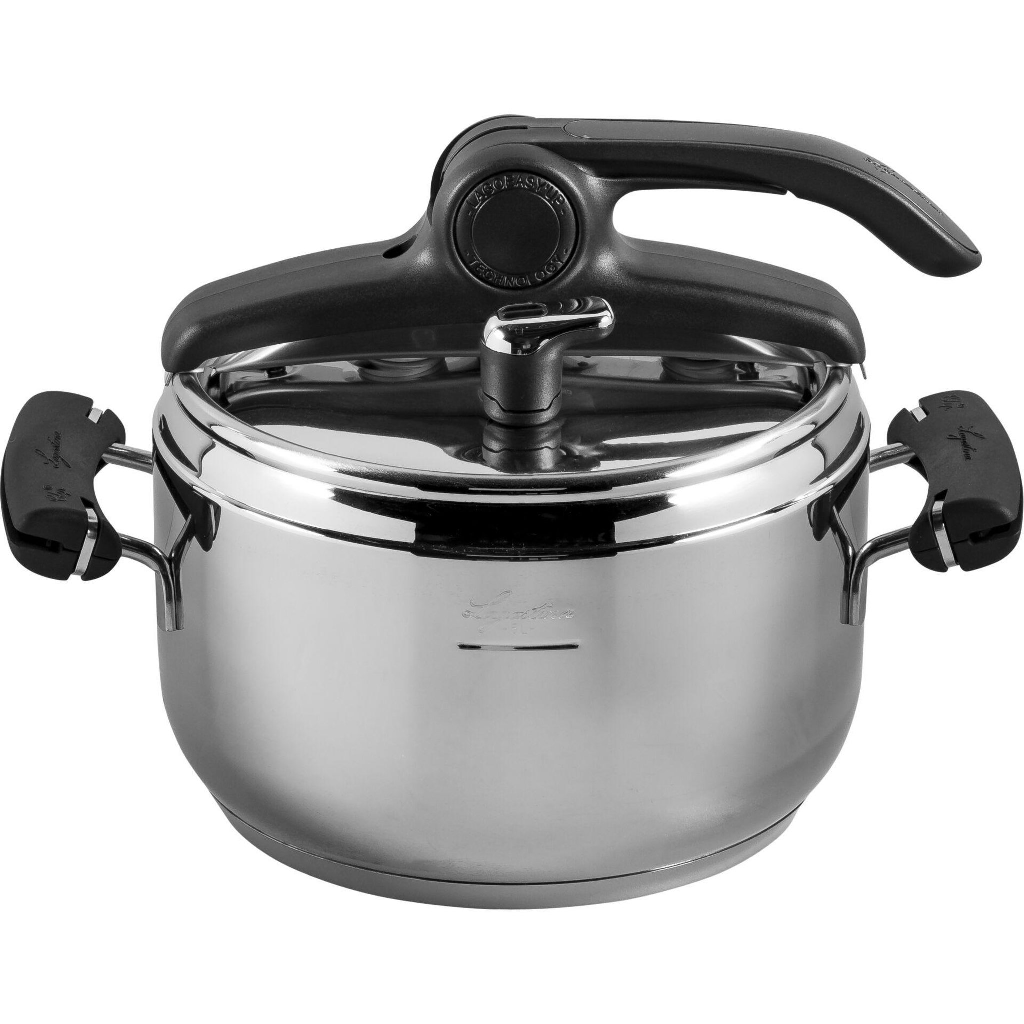 Voir la diapositive 2 : Lagostina Autocuiseur Lagostina Preziosa en acier inoxydable 18/10 5 litres