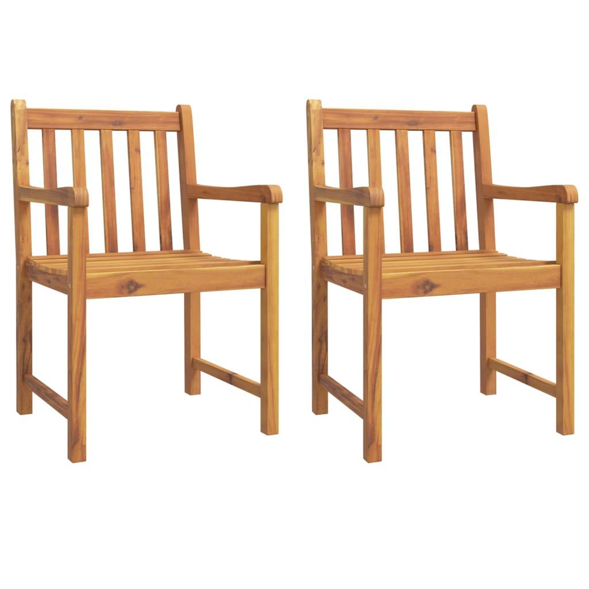 Voir la diapositive 3 : VIDAXL Ensemble a manger de jardin 3 pcs Bois d'acacia solide