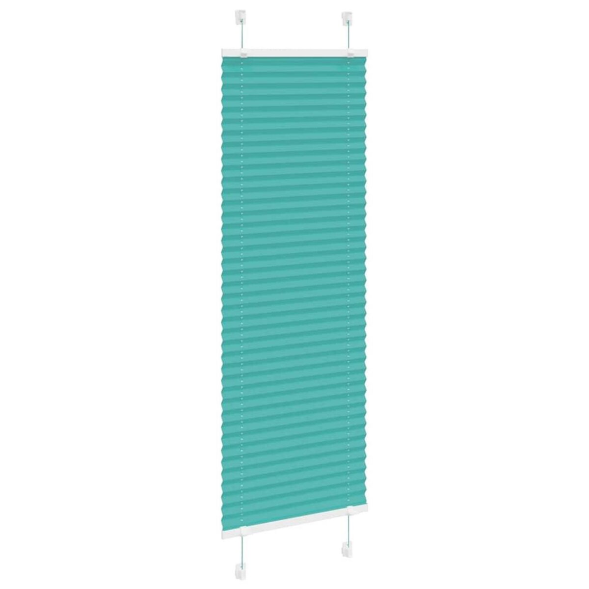 VIDAXL Store plisse vert petrole 40x100 cm largeur du tissu 39,4 cm