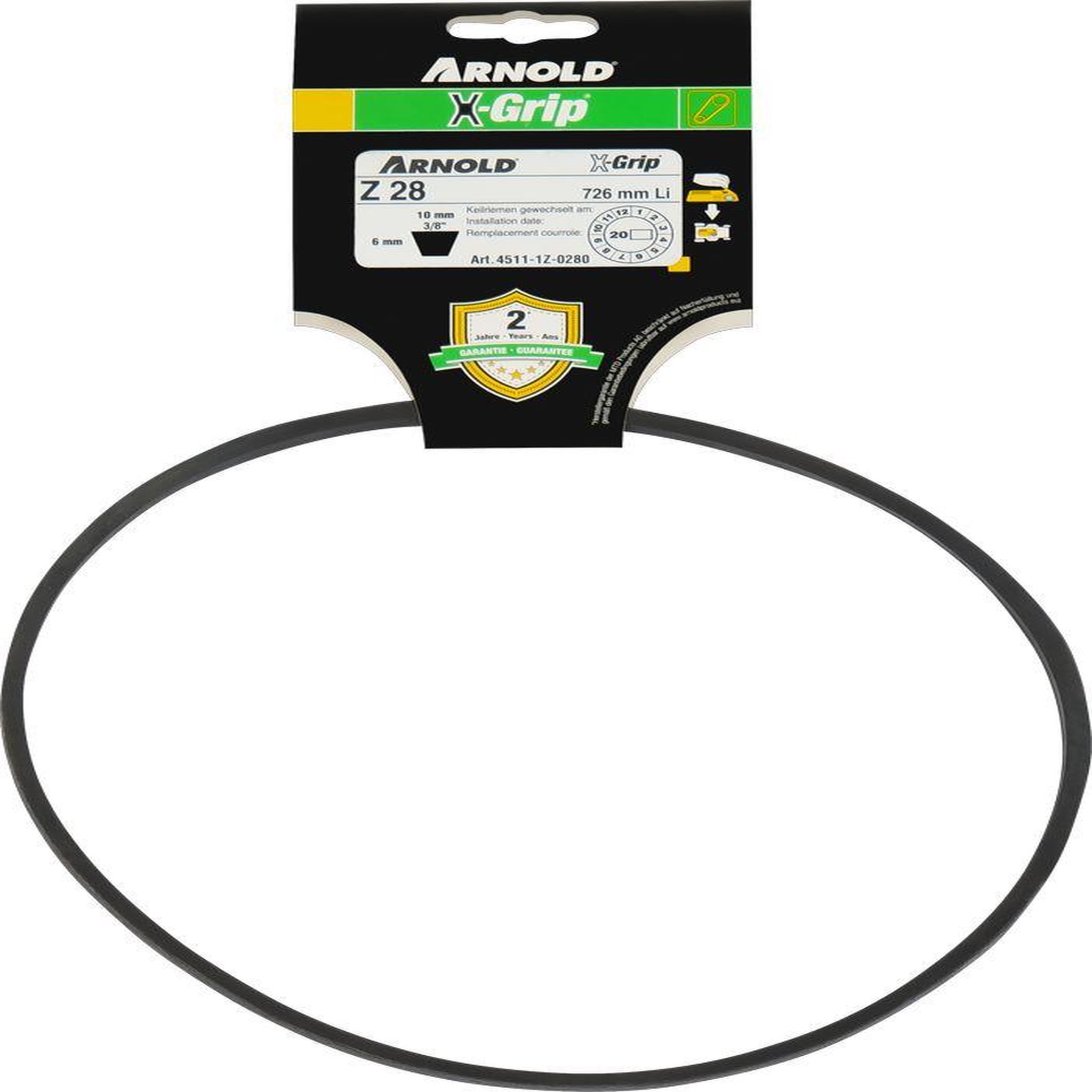 ARNOLD Courroie trapézoïdale X-Grip V de type Z 28