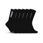 FREEGUN Lot de 6 paires de tennis homme modèle FRGN. Coloris disponibles : Noir