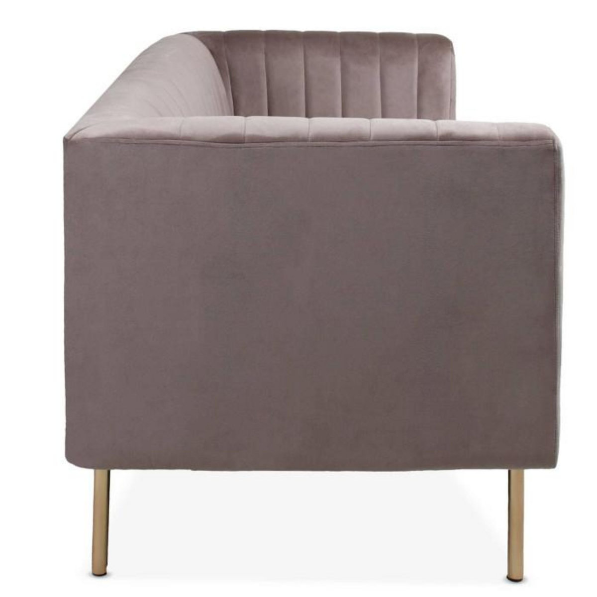 Paris Prix Canapé 2 Places Velours  Taylor  150cm Gris