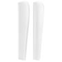 Voir la diapositive 4 : VIDAXL Tete de lit avec oreilles Blanc 103x23x118/128 cm Similicuir