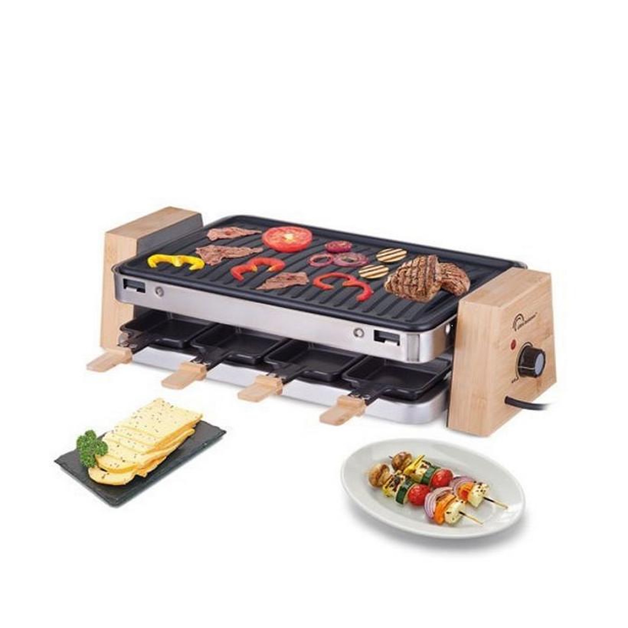 Voir la diapositive 3 : LITTLE BALANCE Appareil à raclette 8 personnes 1500w - 8388