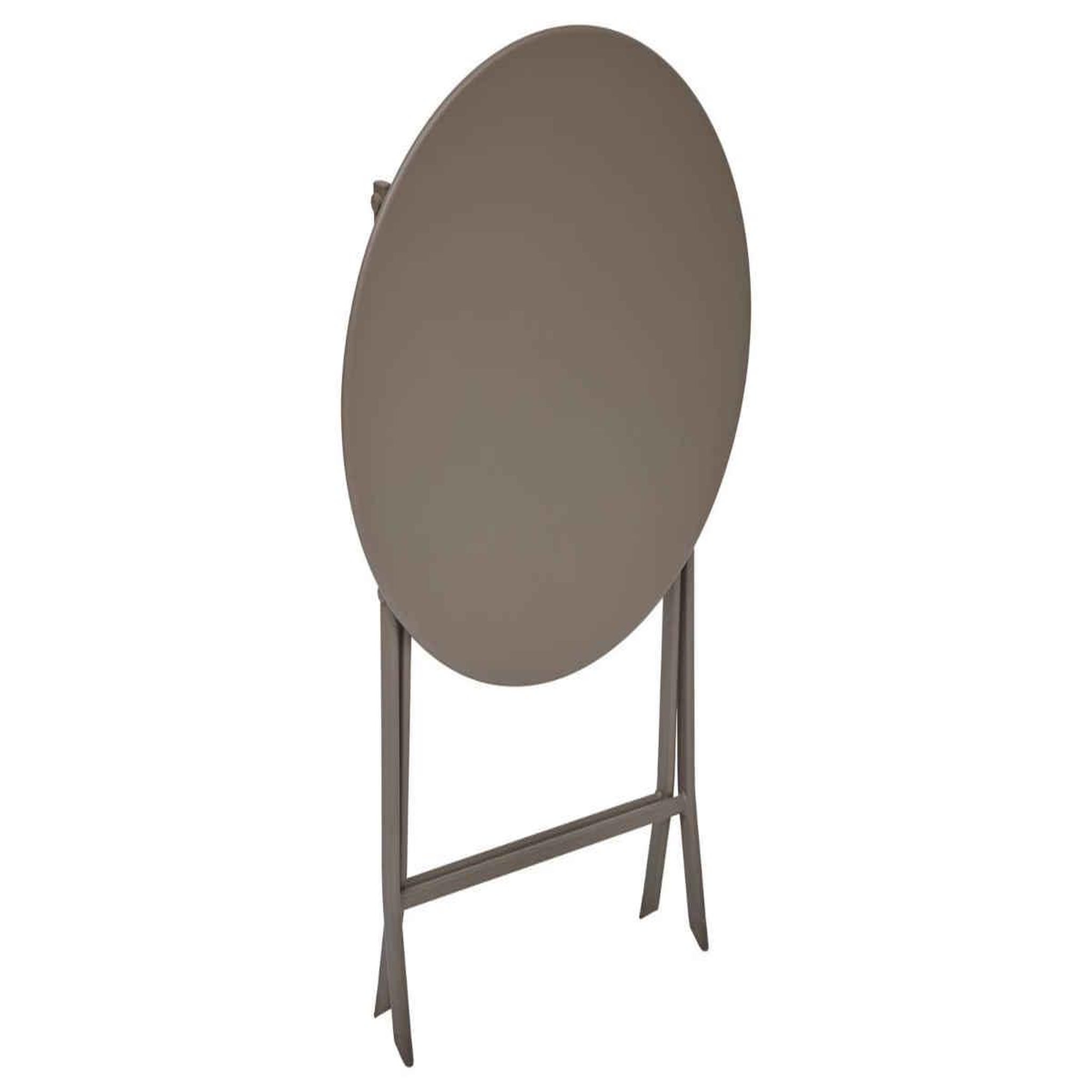 Voir la diapositive 4 : HESPERIDE Table de jardin ronde greensboro ø 60 cm 2 places café - hespéride
