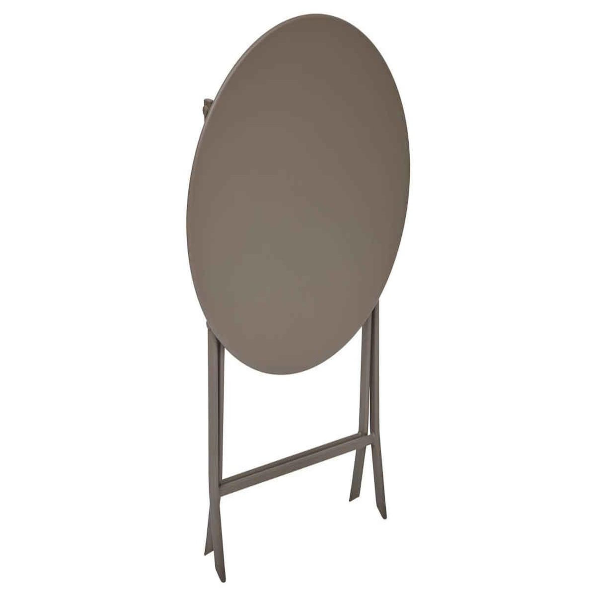HESPERIDE Table de jardin ronde Greensboro Ø 60 cm 2 places Café - Hespéride