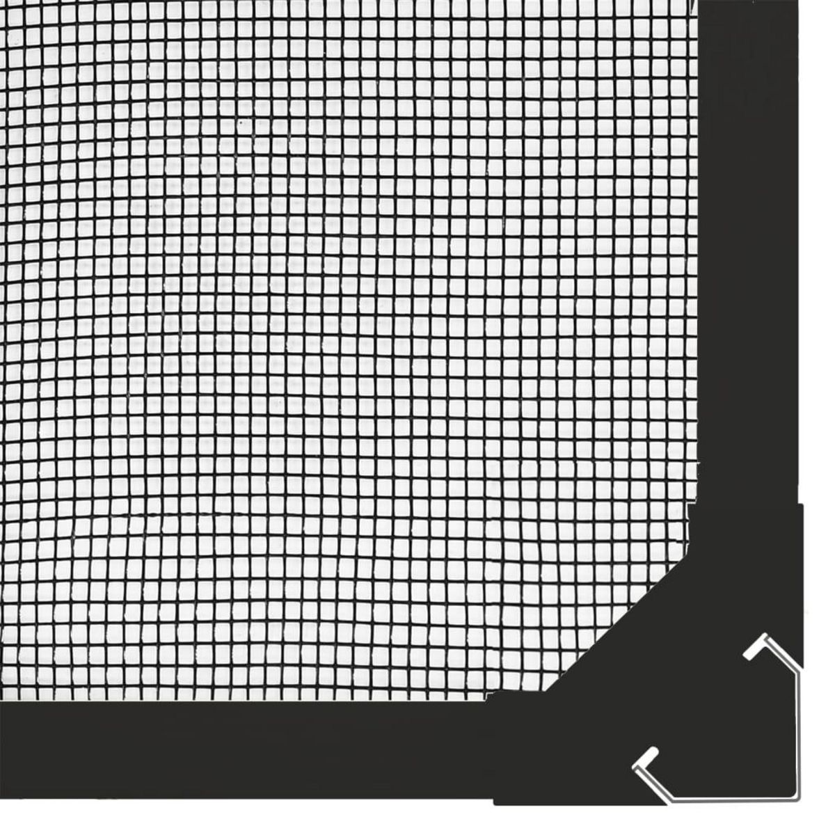 VIDAXL Moustiquaire magnetique pour fenetres anthracite 130x150 cm