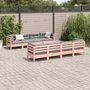 Voir la diapositive 3 : VIDAXL Salon de jardin 9 pcs avec coussins sapin de douglas solide