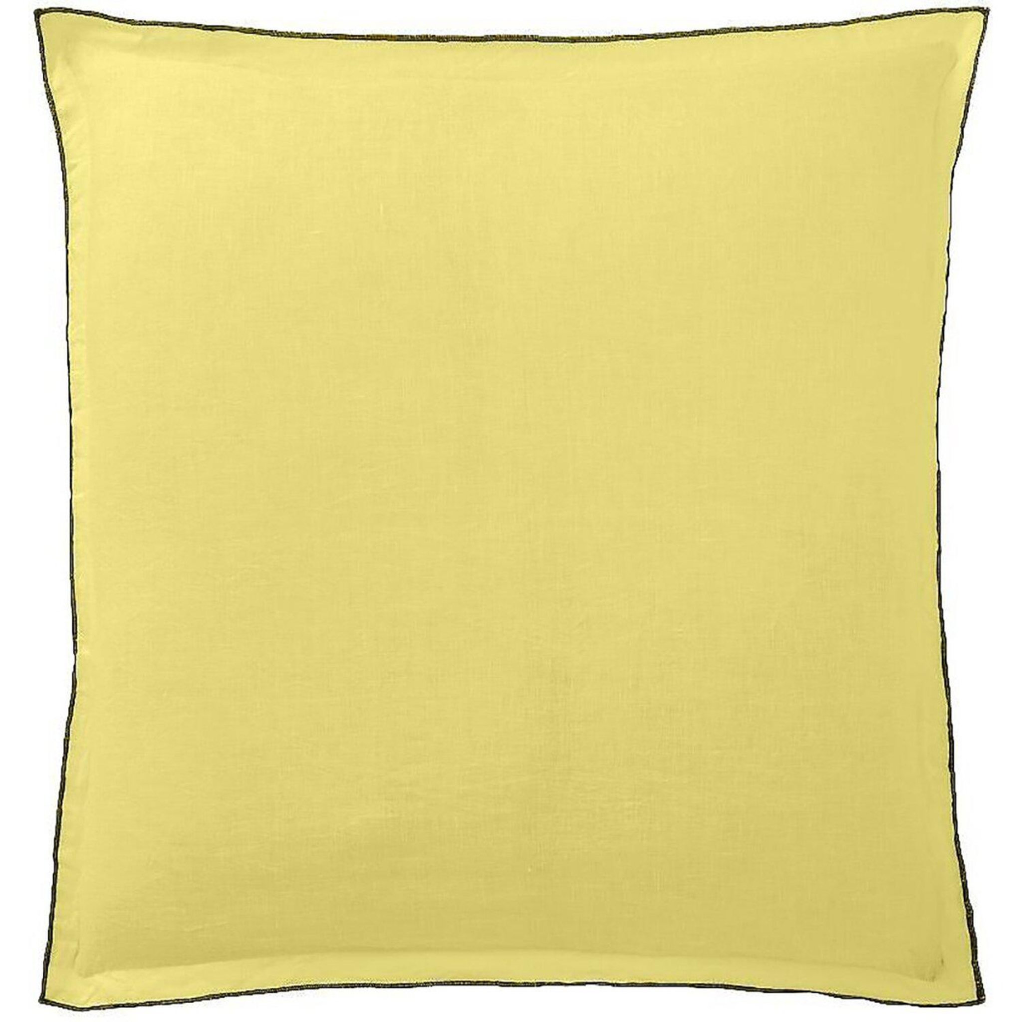 BATON ROUGE Lot de 2 taies d'oreille 100%lin lavé 160g, signature. Coloris disponibles : Jaune, Vert
